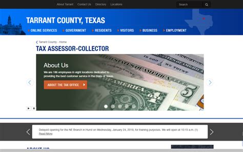 Tarrant County Tax WebSite.